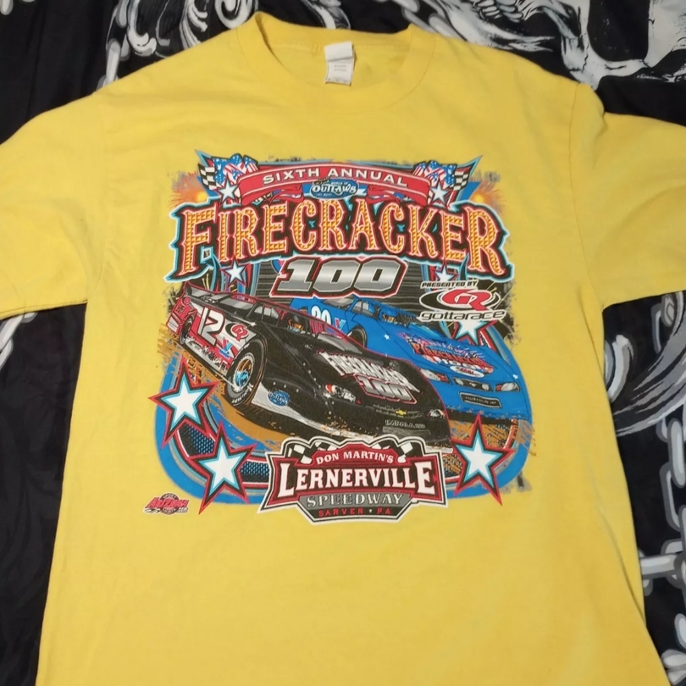 Yellow Firecracker 100 Graphic T-Shirt